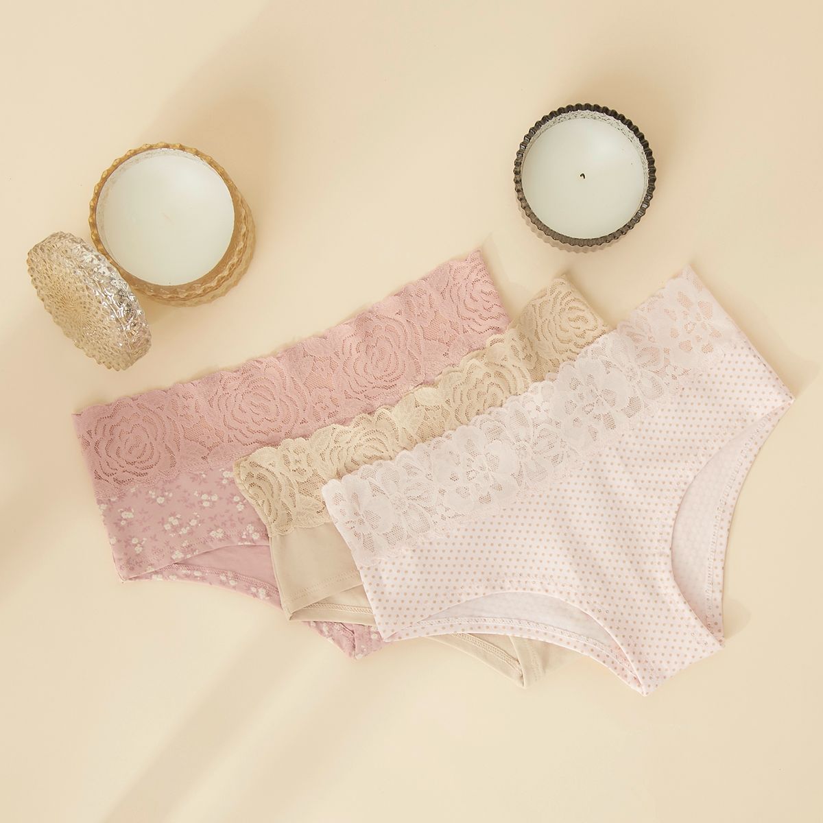 UNIVERSITY CLUB - Pack de 3 Calzones Encaje Mujer University Club