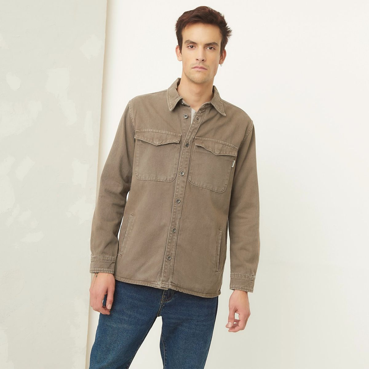 AMERICANINO - Sobre Camisa Denim Regular Fit Hombre Americanino