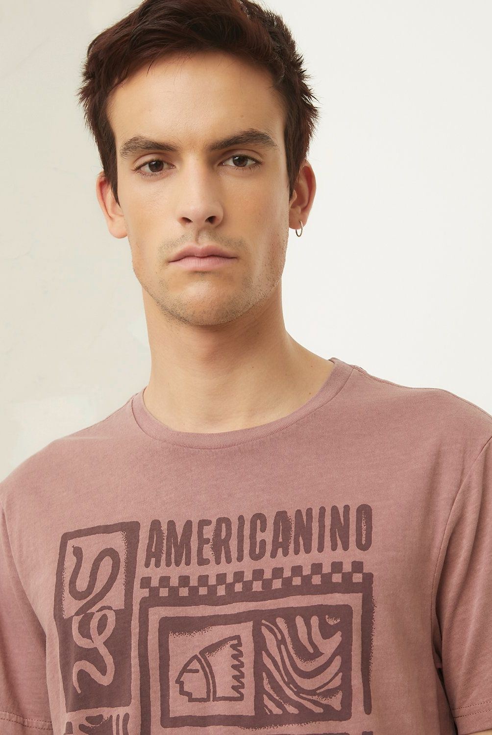 AMERICANINO - Polera Manga Corta Regular Fit Hombre Americanino