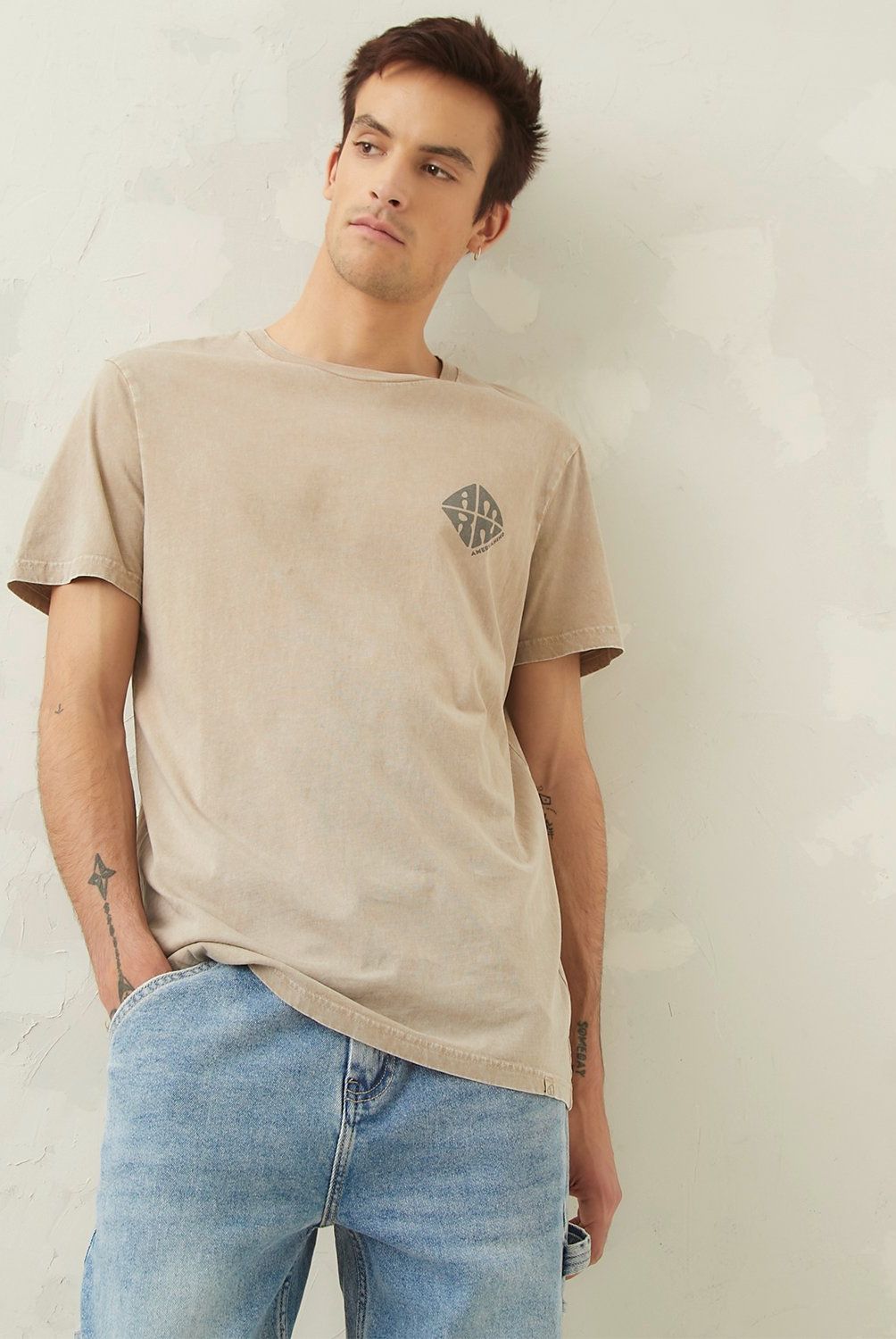 AMERICANINO - Polera Manga Corta Regular Fit Hombre Americanino