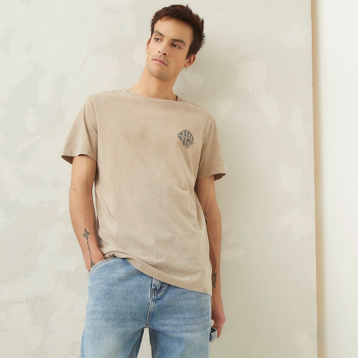 AMERICANINO - Polera Manga Corta Regular Fit Hombre Americanino