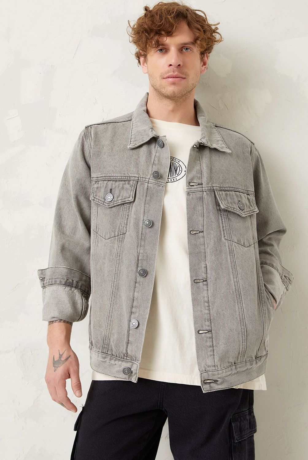 AMERICANINO - Chaqueta Denim Recto Fit Hombre Americanino