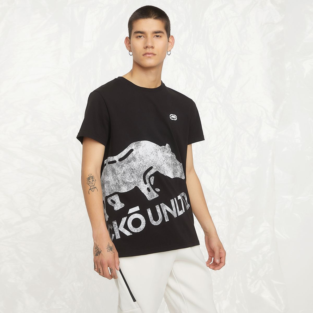 ECKO - Polera Manga Corta Casual Hombre Ecko