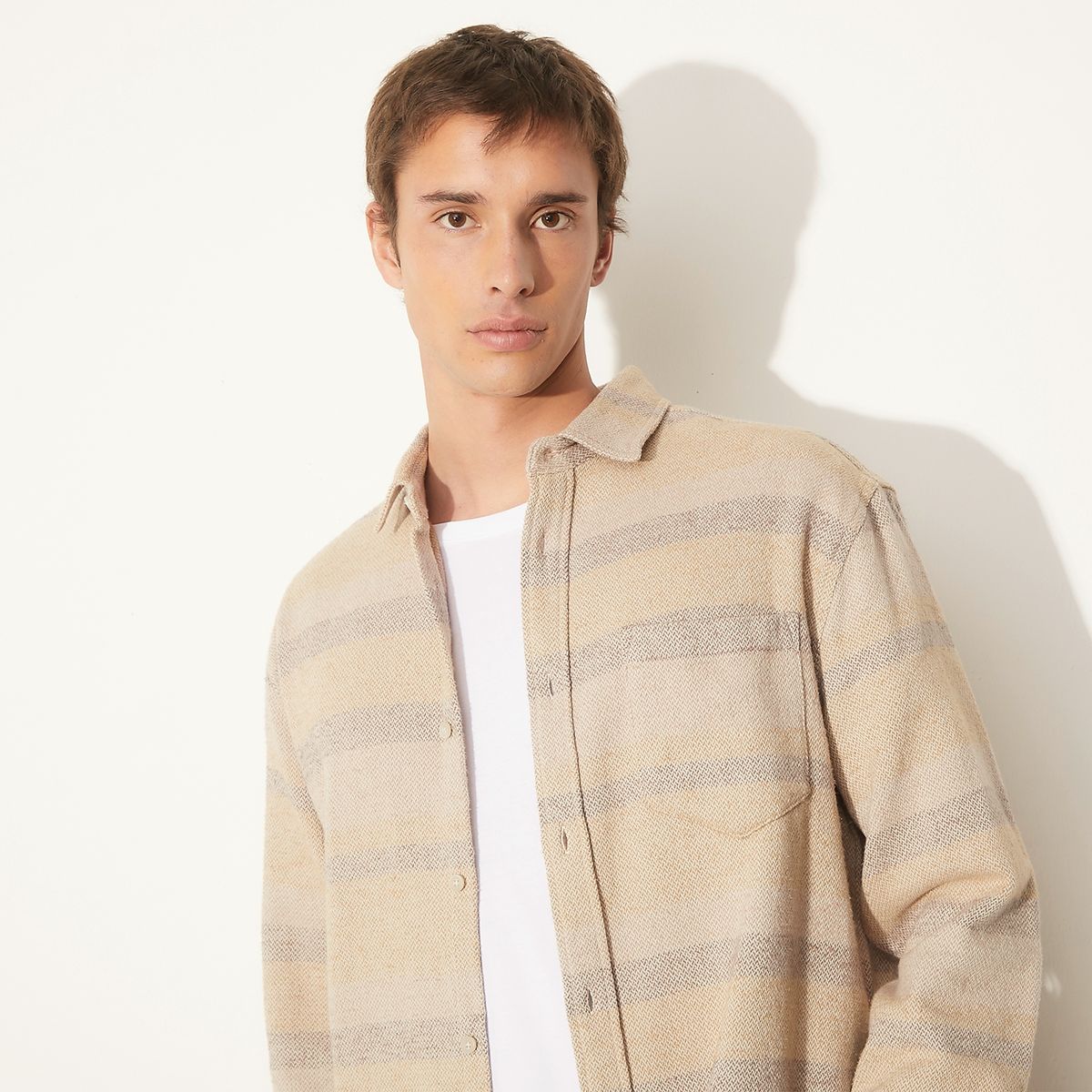 AMERICANINO - Sobre Camisa Manga Larga Algodón Regular Fit Hombre Americanino