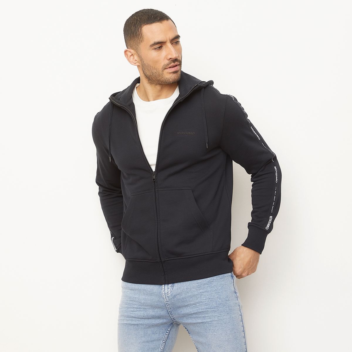 MOSSIMO - Polerón Con Cierre Hombre Mossimo