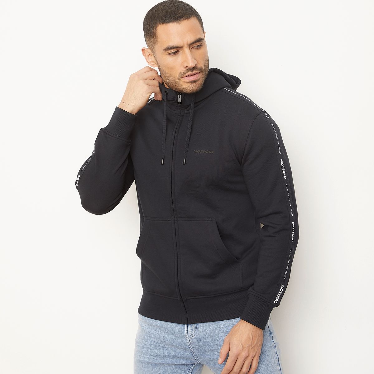 MOSSIMO - Polerón Con Cierre Hombre Mossimo