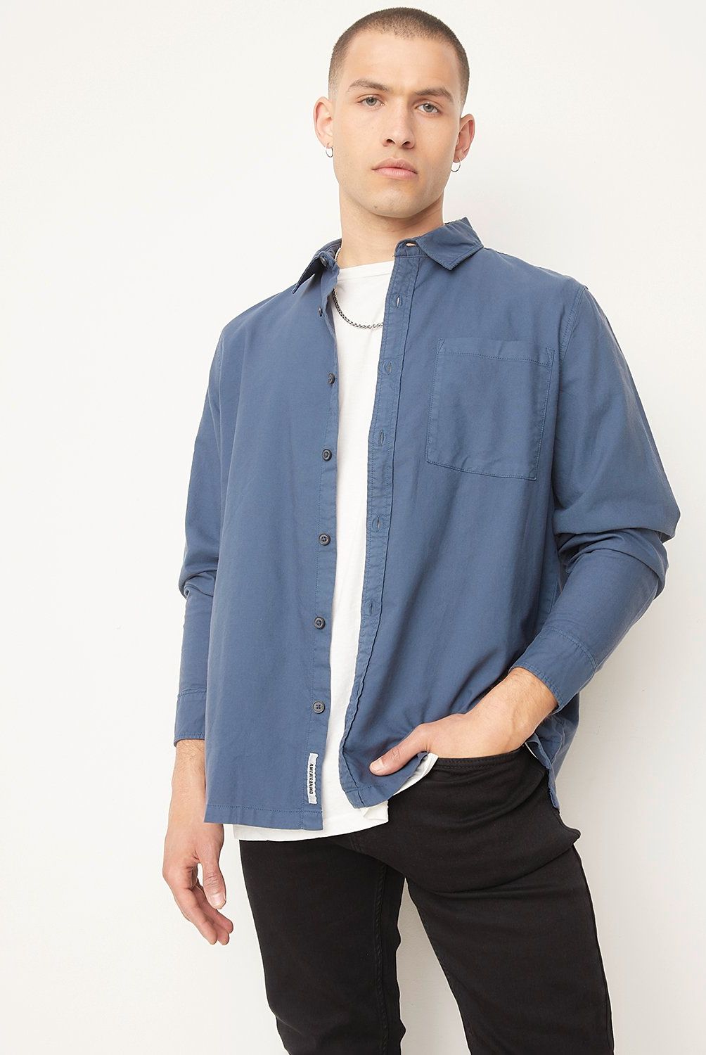 AMERICANINO - Camisa Slim Fit Algodón Hombre Americanino