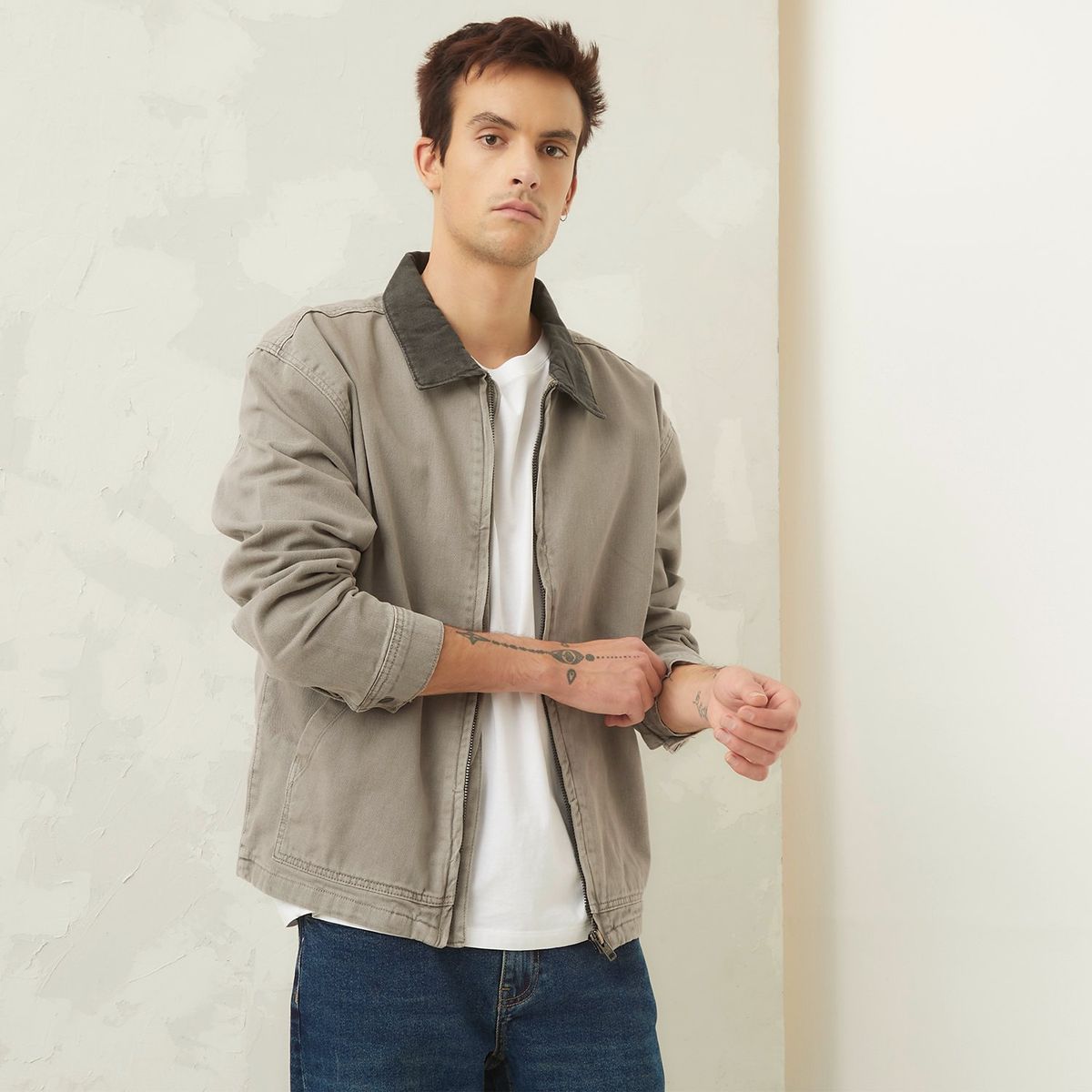 AMERICANINO - Chaqueta Denim Regular Fit Hombre Americanino
