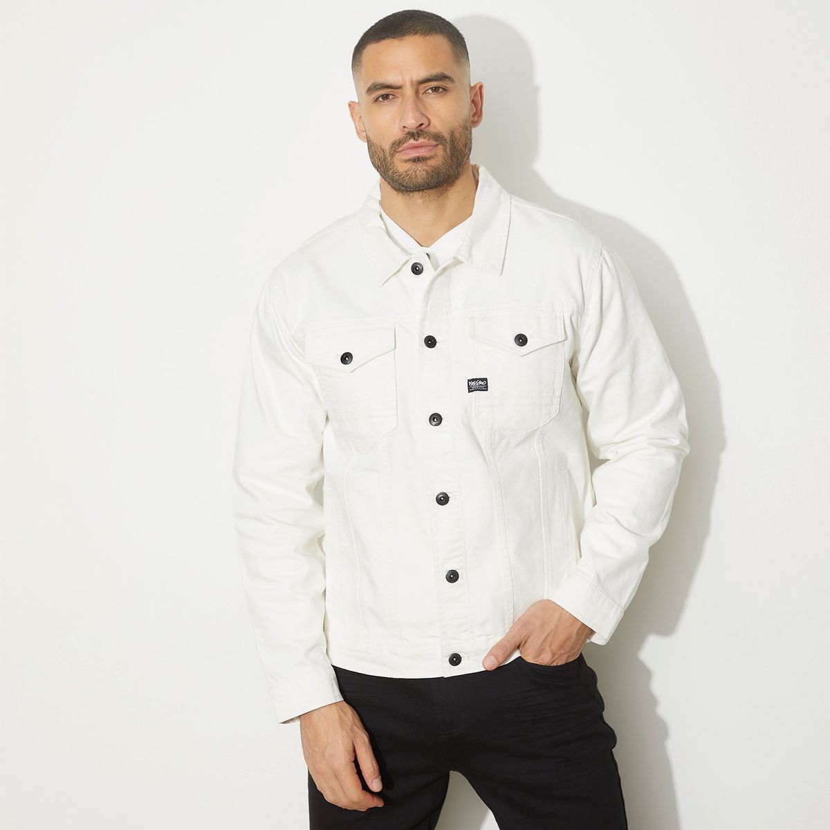 MOSSIMO - Chaqueta Denim Casual Hombre Mossimo