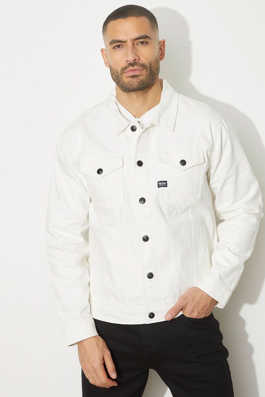 MOSSIMO - Chaqueta Denim Casual Hombre Mossimo
