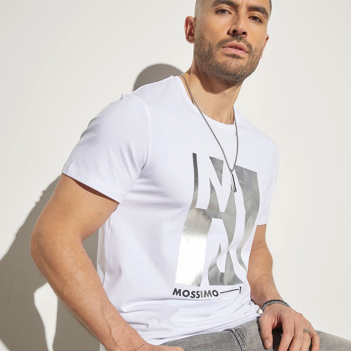 MOSSIMO - Polera Manga Corta Casual Hombre Mossimo