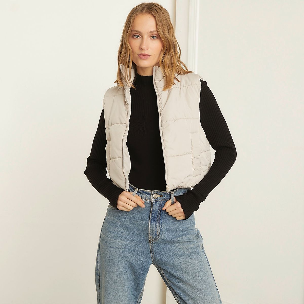 BASEMENT - Parka Puffa Mujer Basement