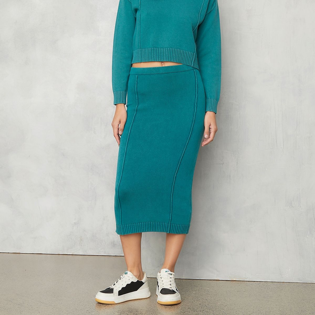 AMERICANINO - Falda Midi Algodón Mujer Americanino