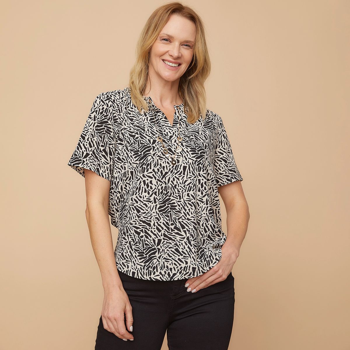 S COCCI - Blusa Manga Corta Mujer Cocci