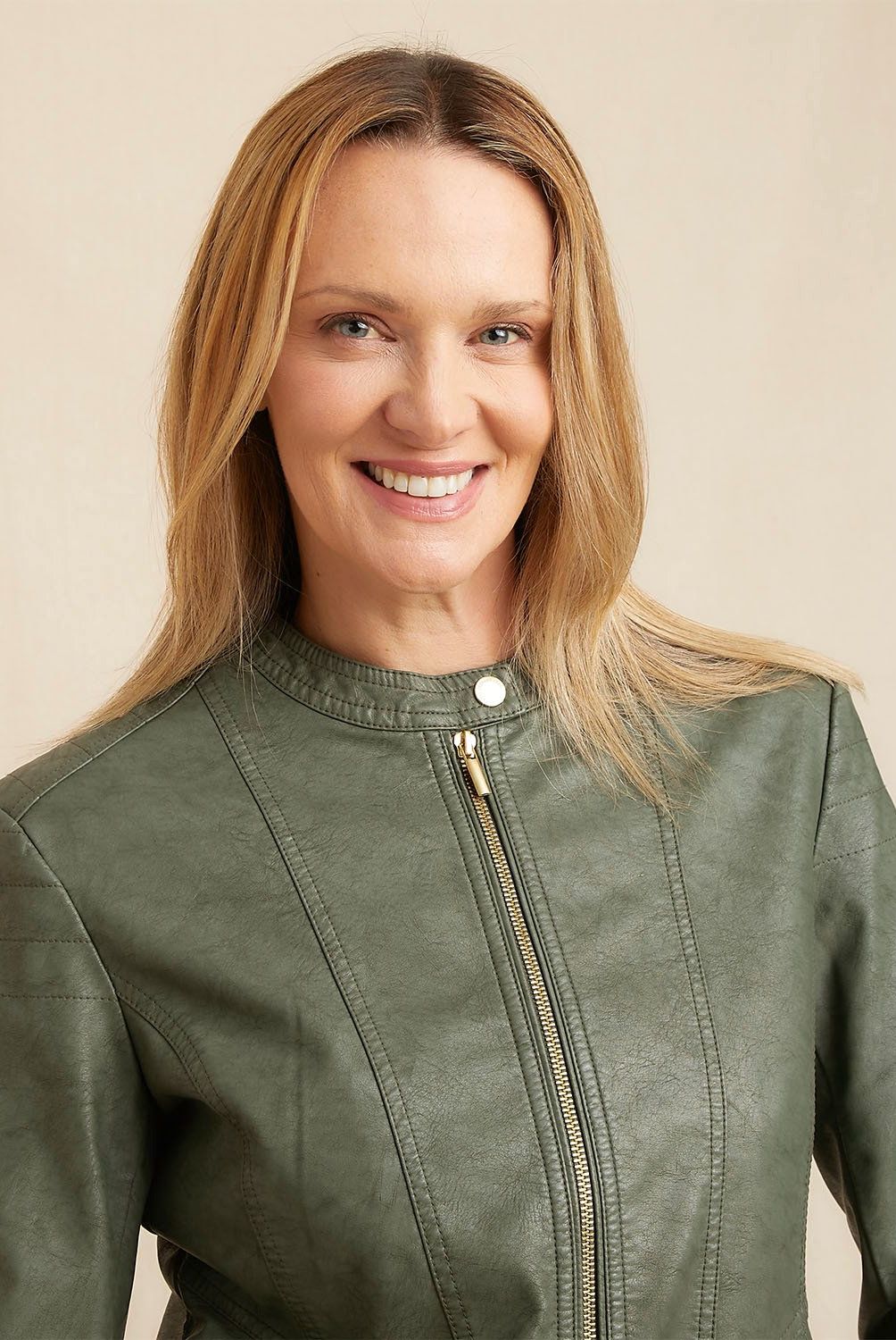 S COCCI - Chaqueta Eco Cuero S.Cocci Urbana Mujer Manga Larga