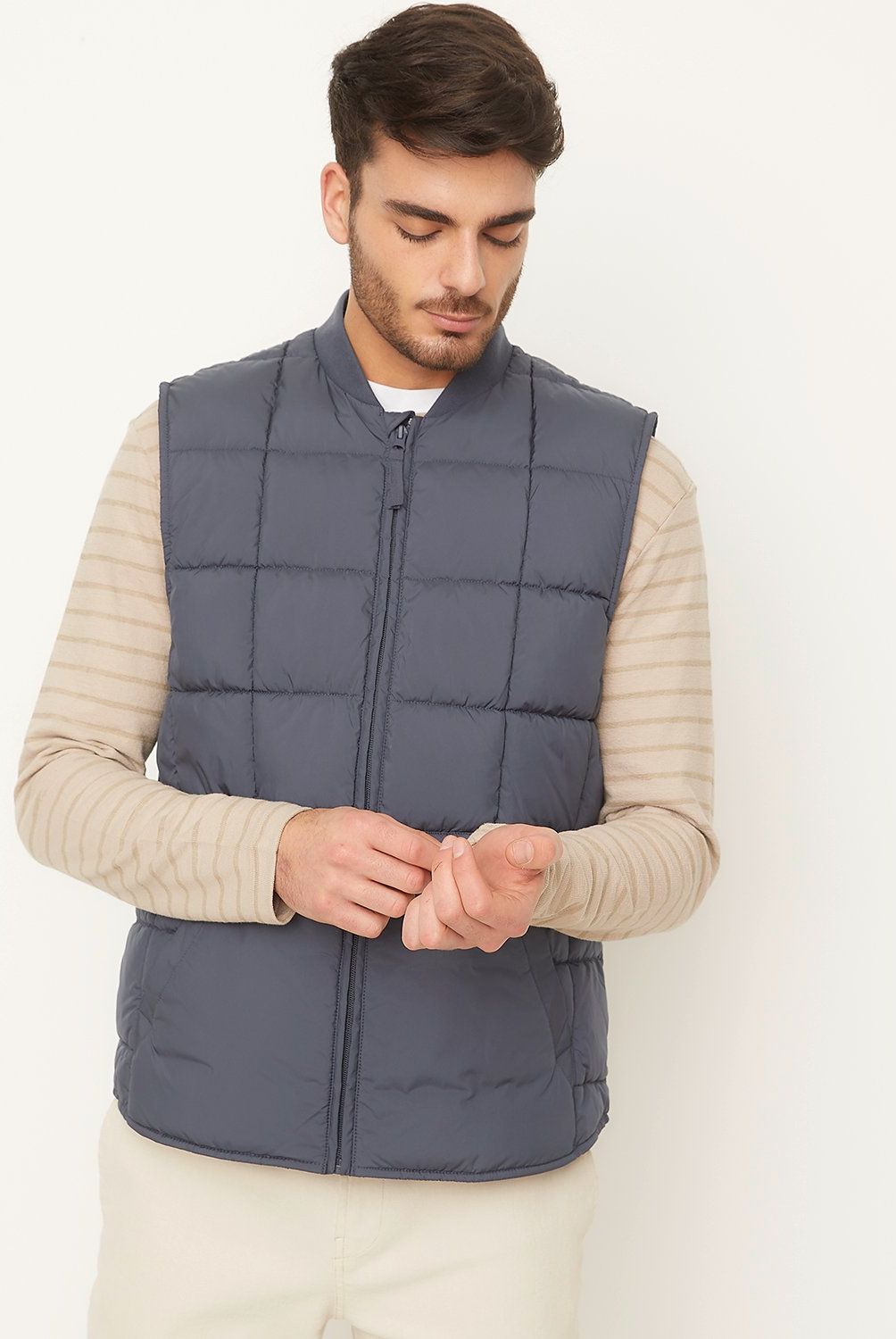 BASEMENT - Parka Sin Mangas Regular Fit Hombre Basement