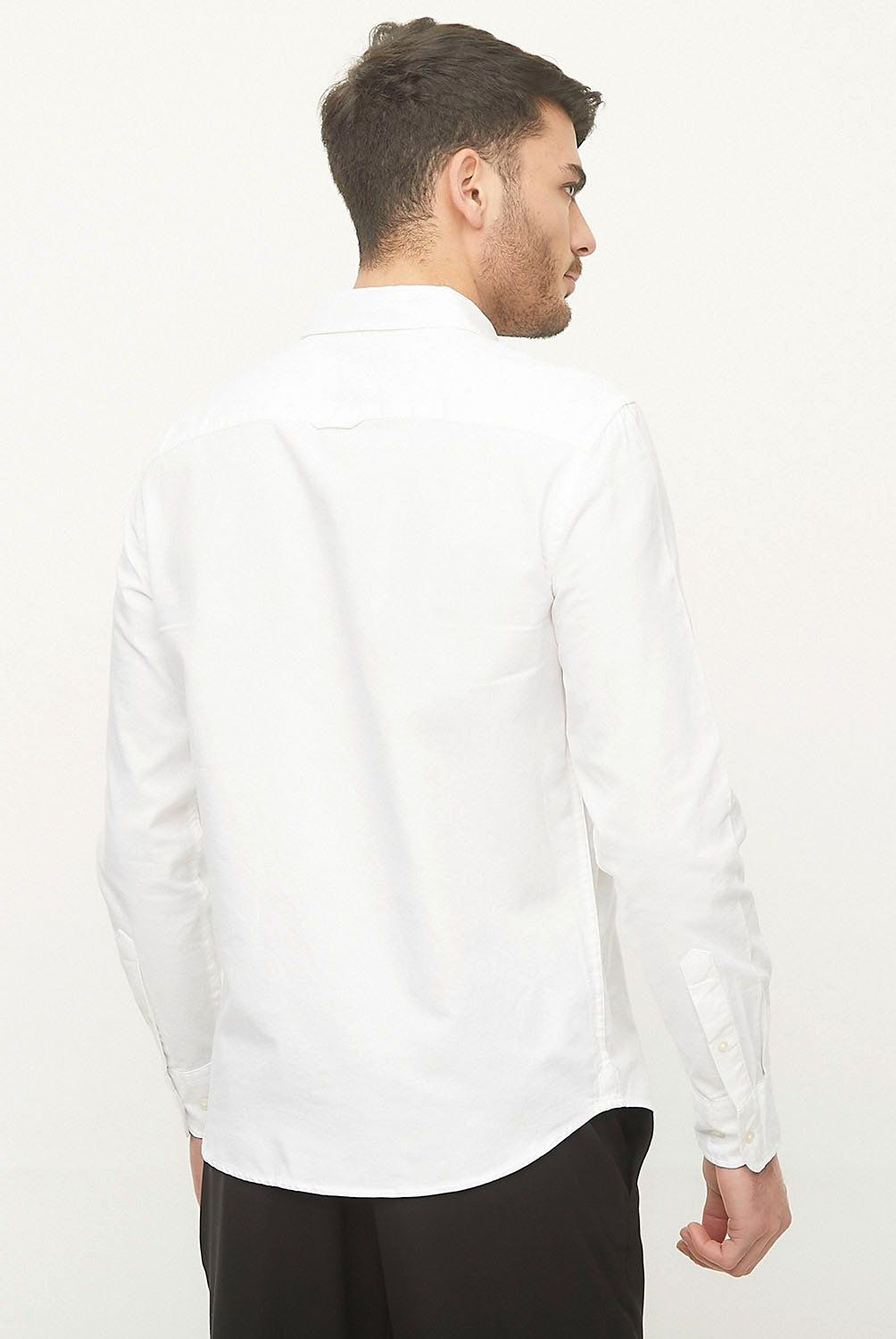 BASEMENT - Camisa Slim Fit Algodón Hombre Basement