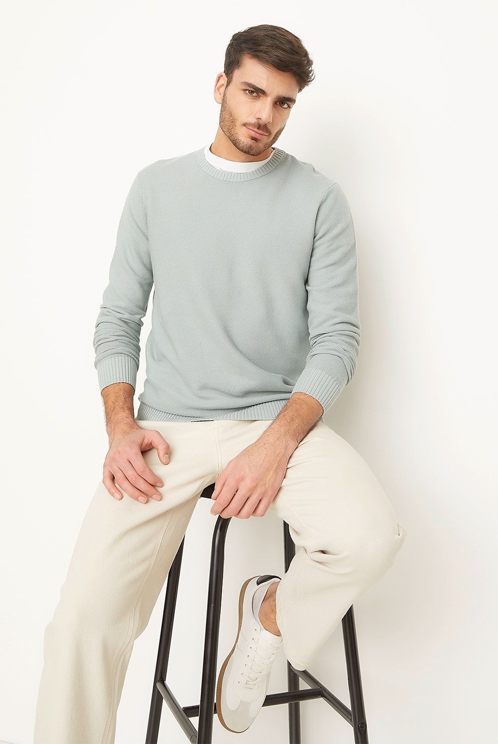 BASEMENT - Sweater Casual Regular Fit Hombre Basement