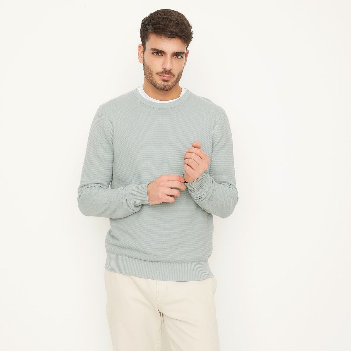 BASEMENT - Sweater Casual Regular Fit Hombre Basement