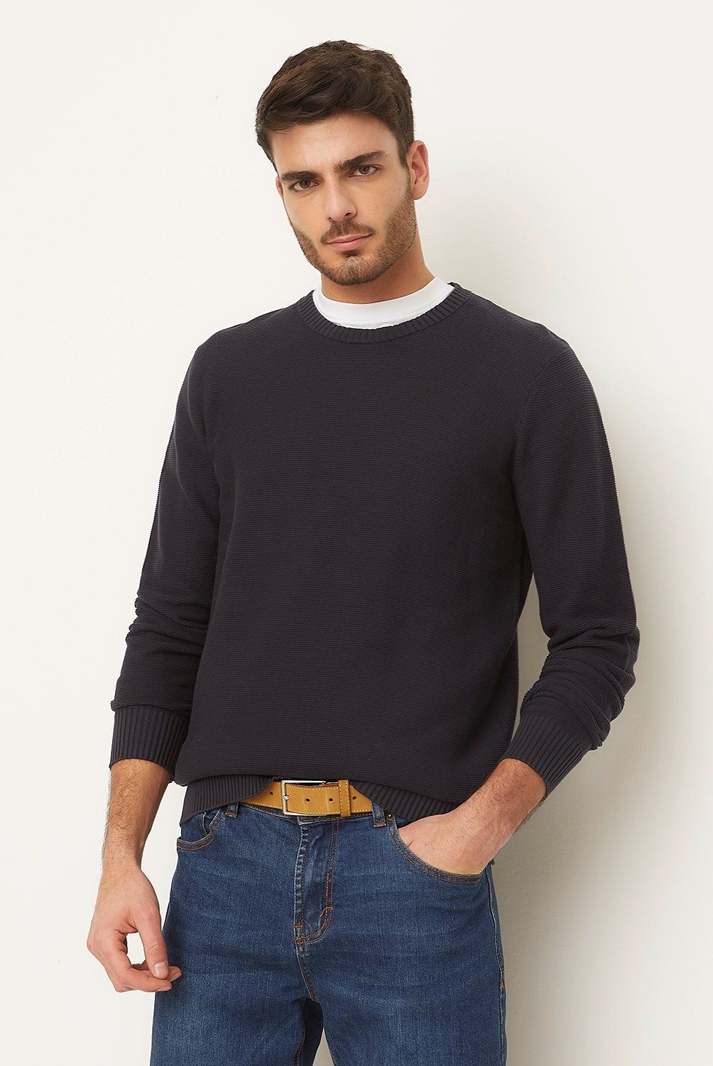 BASEMENT - Sweater Casual Regular Fit Hombre Basement
