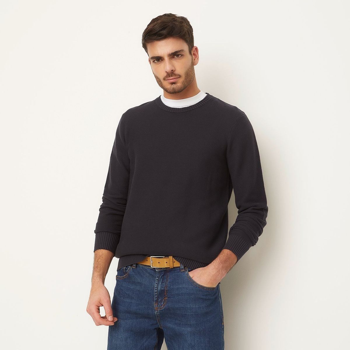 BASEMENT - Sweater Casual Regular Fit Hombre Basement