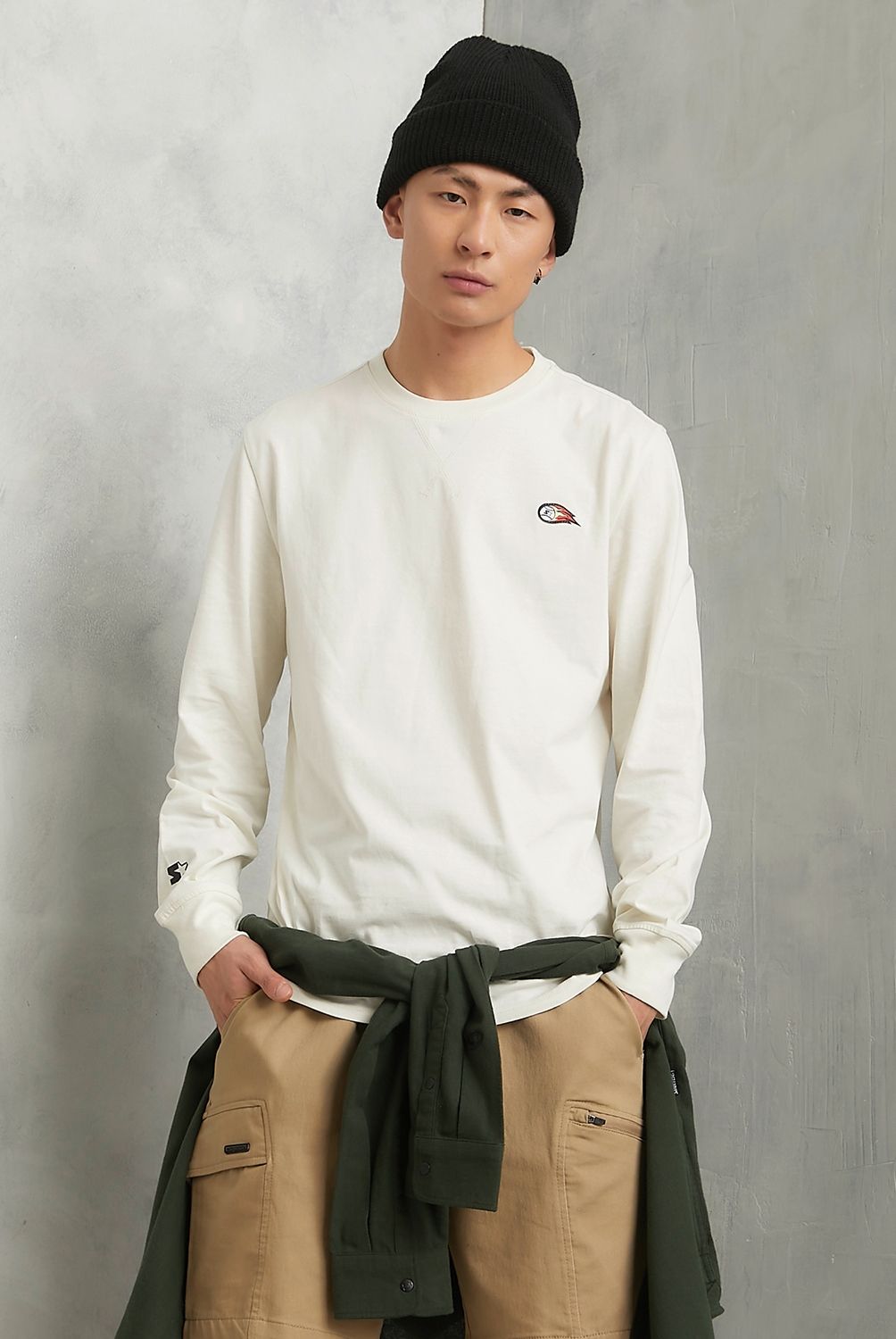 STARTER - Polera Manga Larga Casual Loose Fit Hombre Starter
