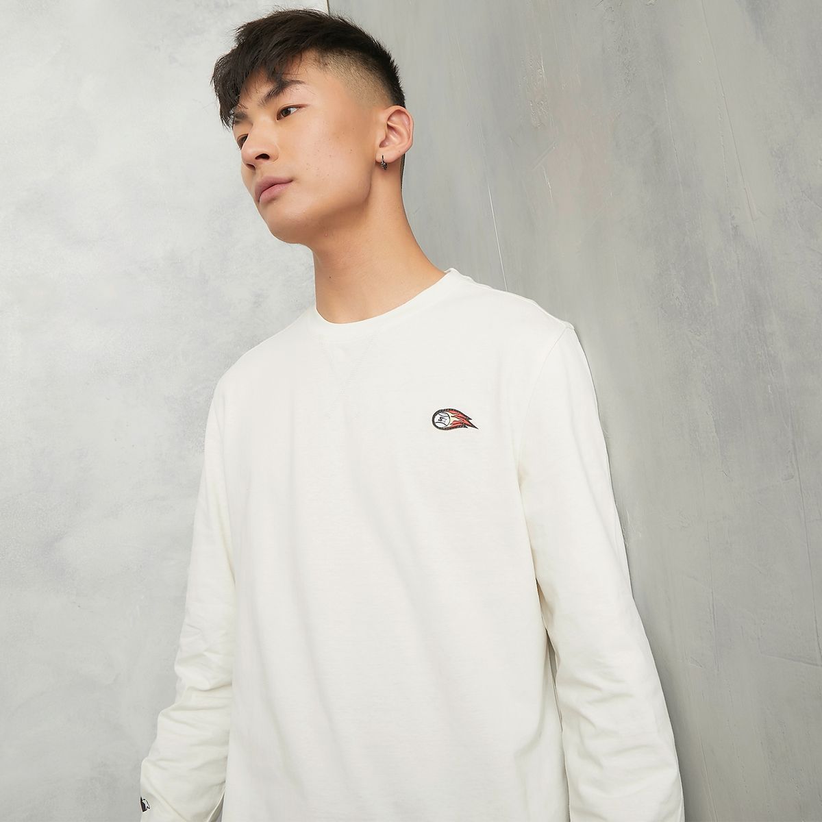 STARTER - Polera Manga Larga Casual Loose Fit Hombre Starter