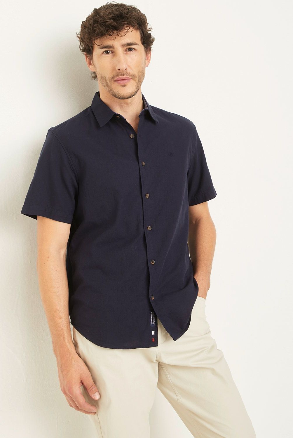 UNIVERSITY CLUB - Camisa Manga Corta Casual Hombre University Club