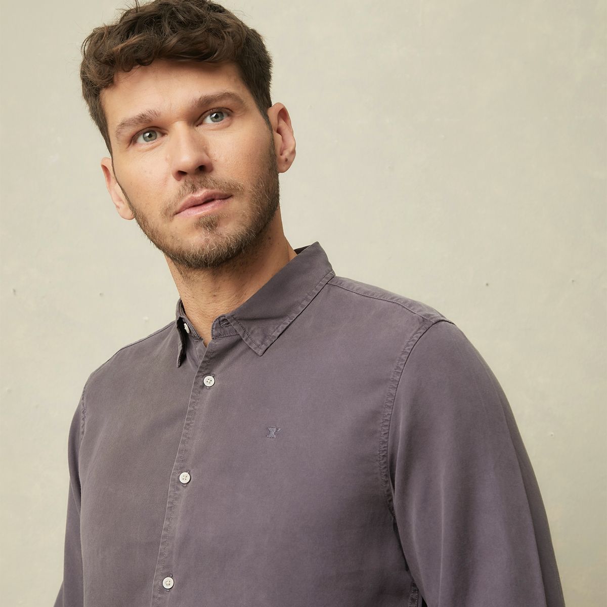 WOLF&HANK - Camisa Manga Larga Slim Fit Hombre Wolf&Hank