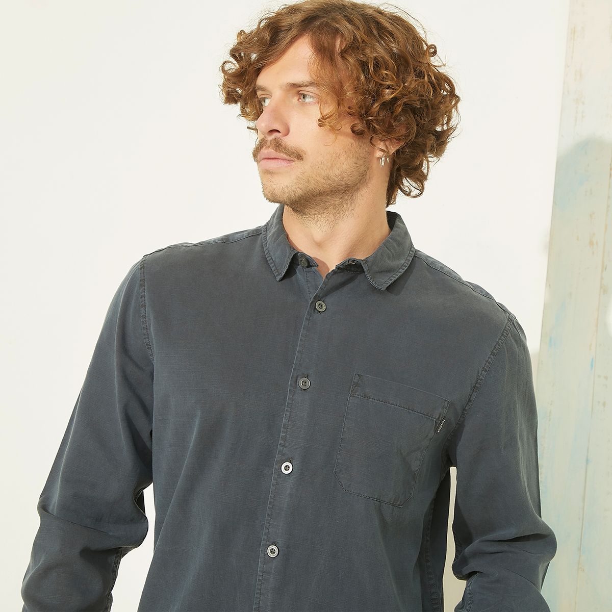 DOO AUSTRALIA - Camisa Manga Larga Casual Lisa Hombre Doo Australia