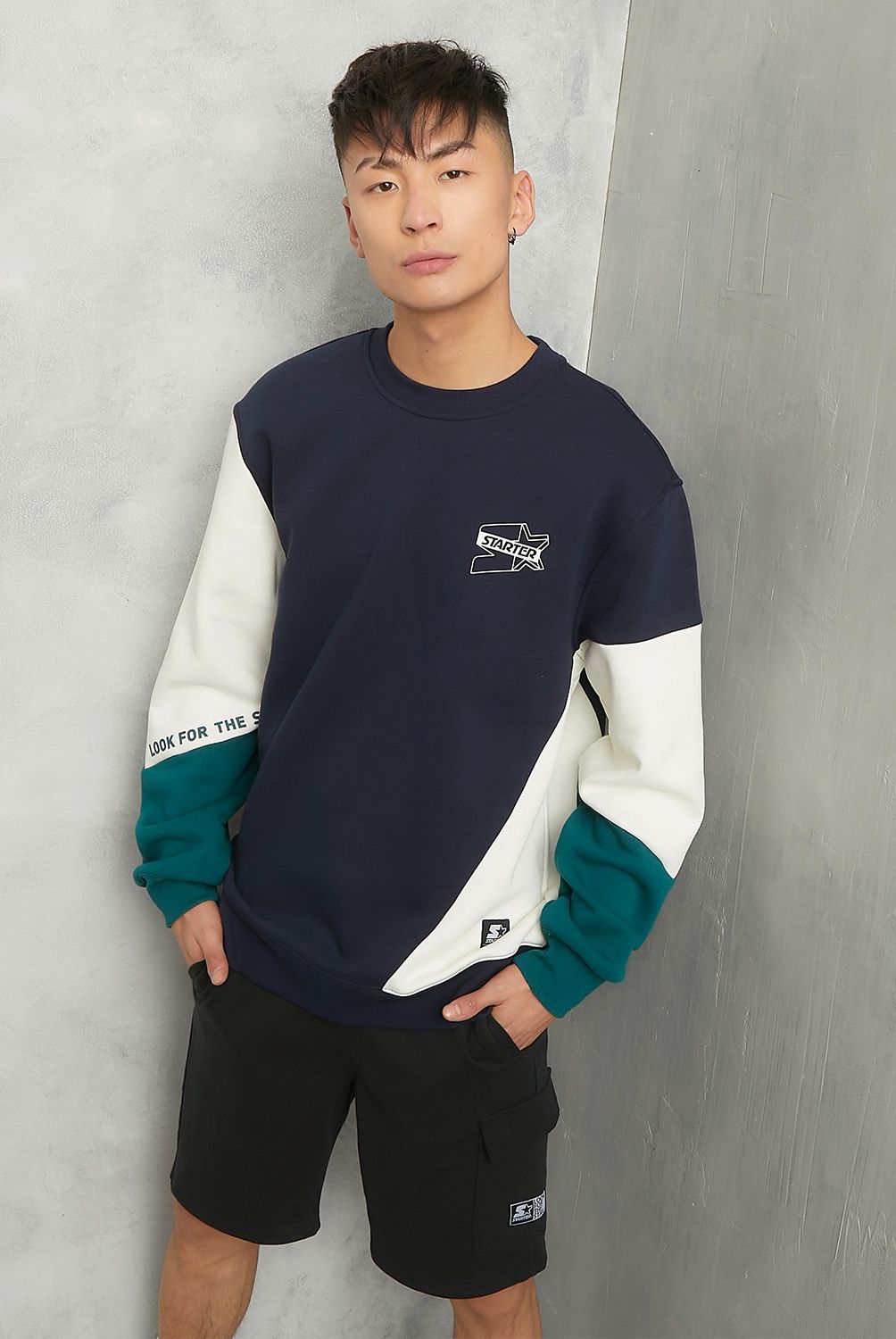 STARTER - Polerón Casual Cuello Redondo Regular Fit Hombre Starter