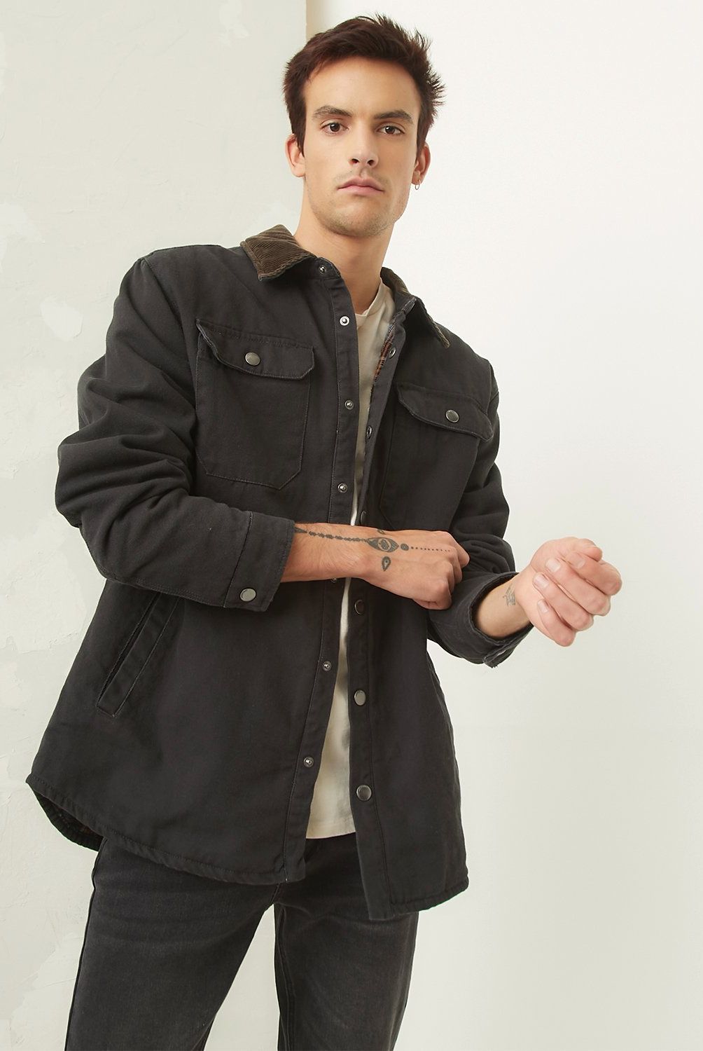 AMERICANINO - Chaqueta Gabardina Casual Regular Fit Hombre Americanino
