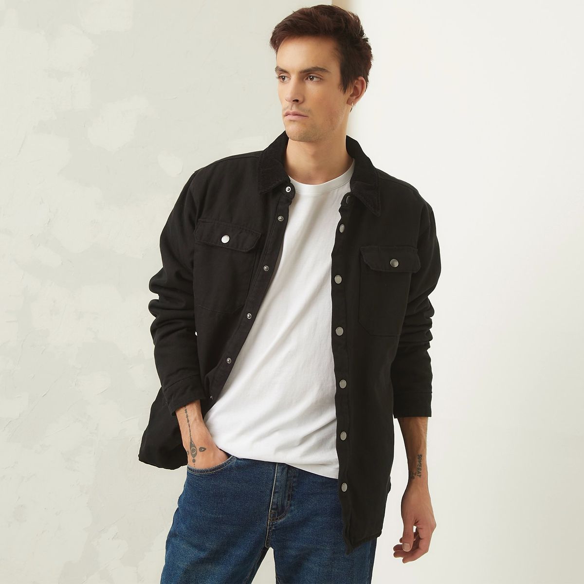 AMERICANINO - Chaqueta Gabardina Casual Regular Fit Hombre Americanino