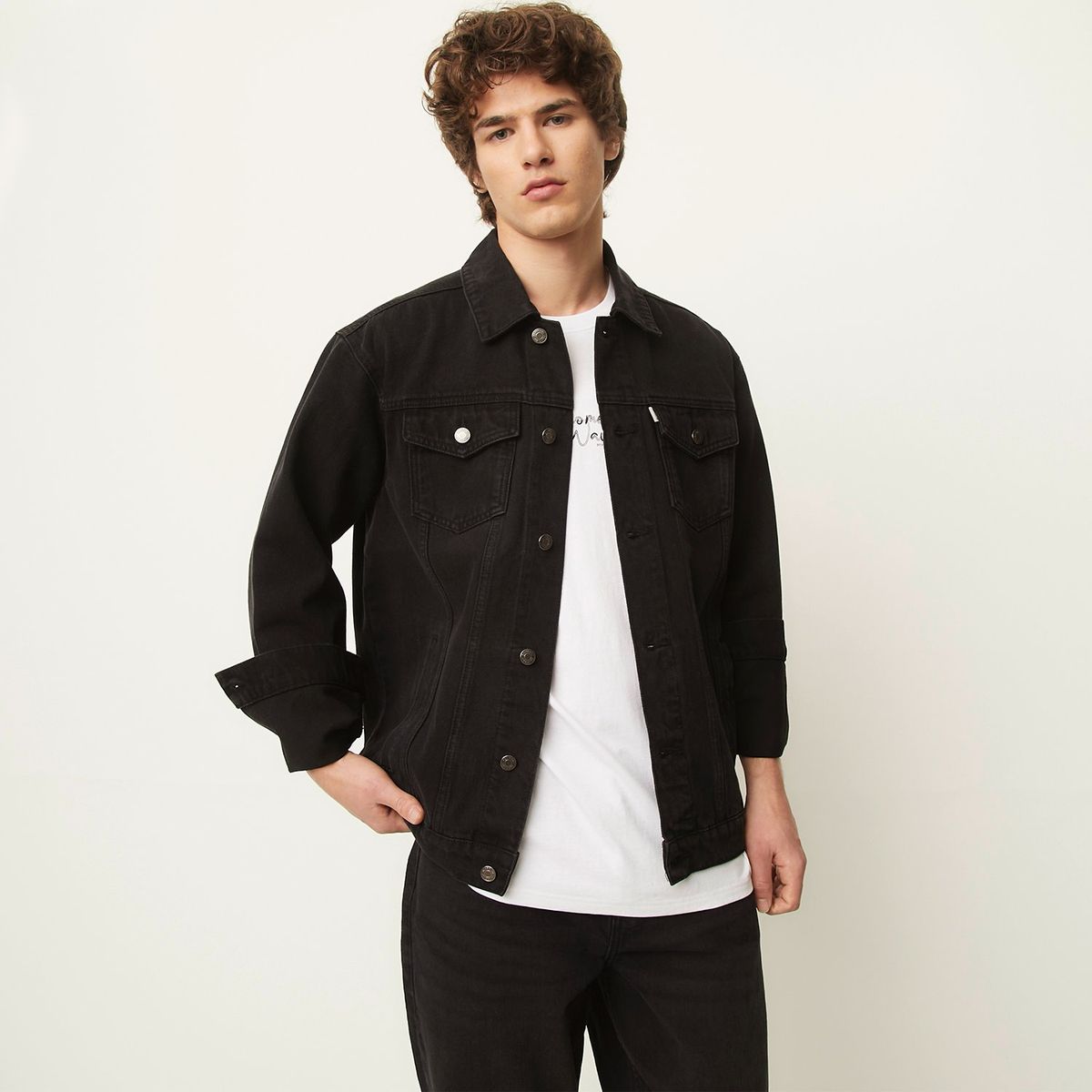BEARCLIFF - Chaqueta Denim Hombre Bearcliff