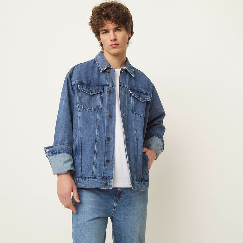 BEARCLIFF - Chaqueta Denim Hombre Bearcliff