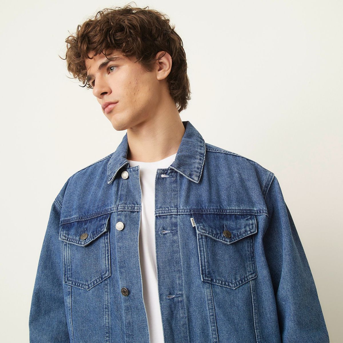 BEARCLIFF - Chaqueta Denim Hombre Bearcliff