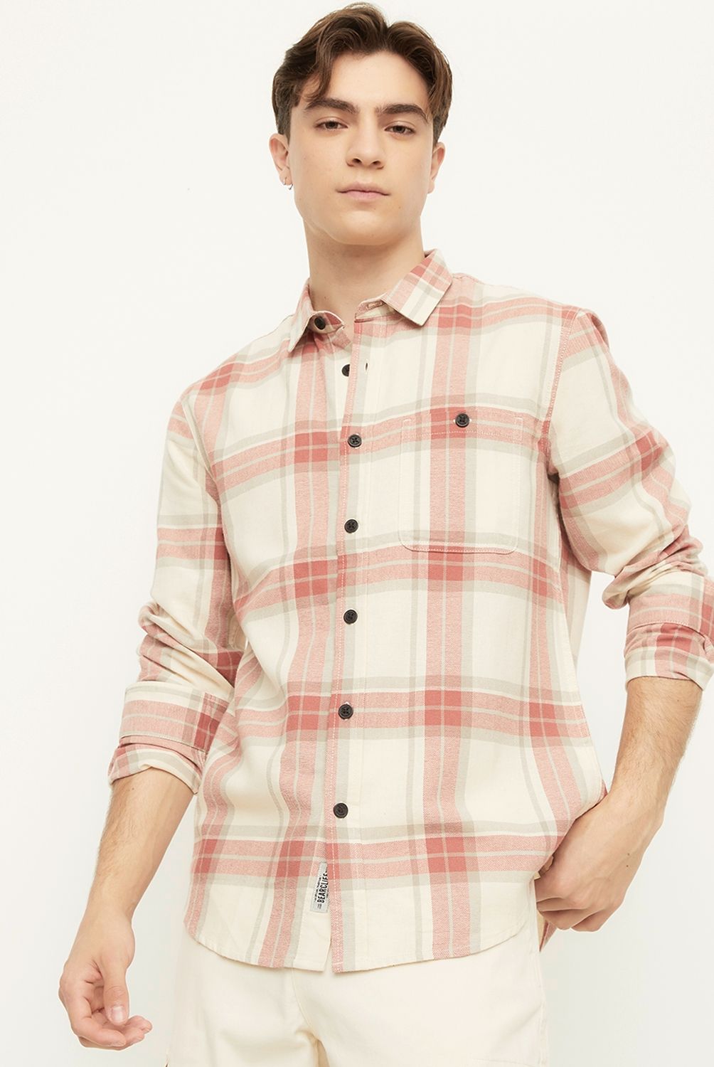 BEARCLIFF - Camisa Manga Larga  Regular Fit Hombre Bearcliff