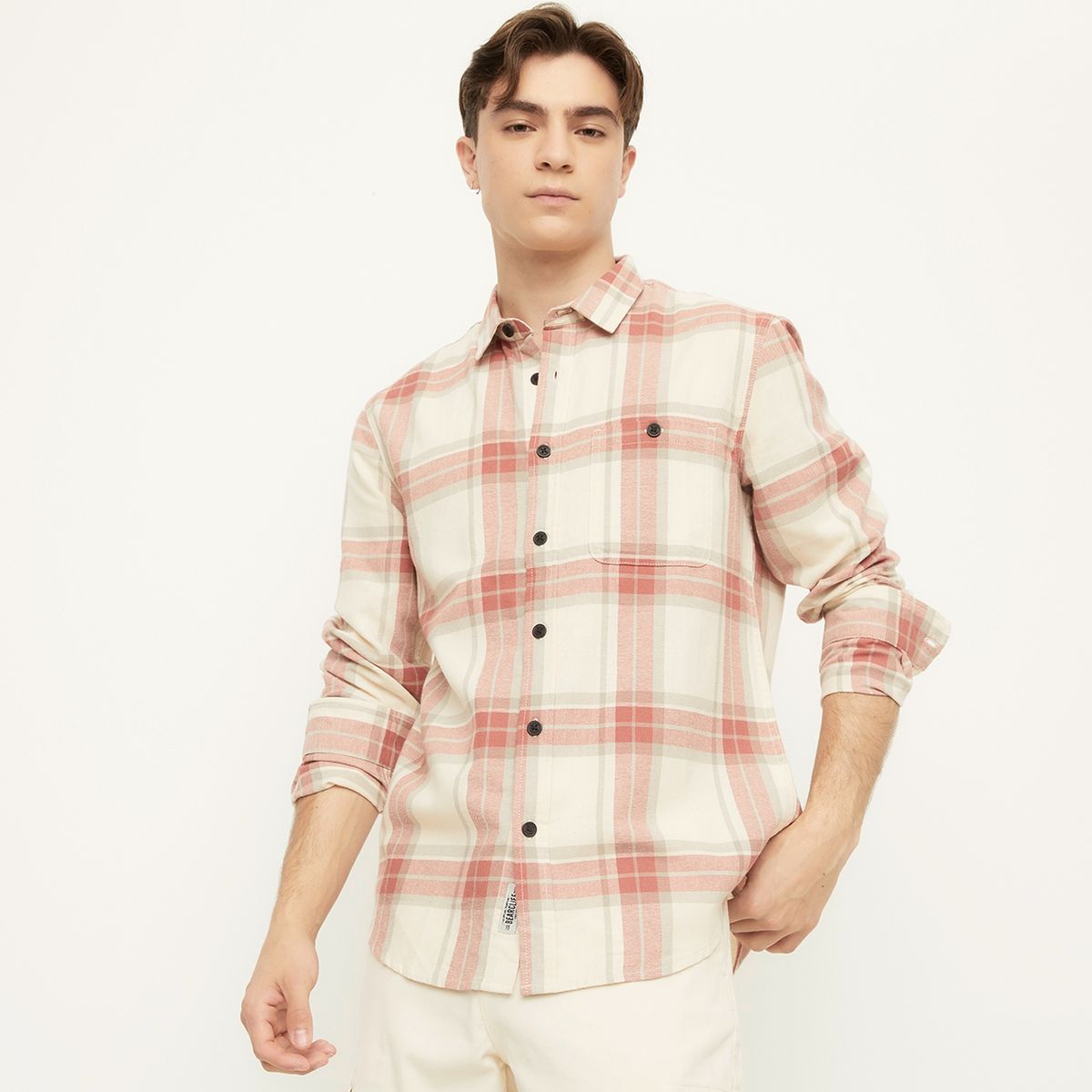 BEARCLIFF - Camisa Manga Larga  Regular Fit Hombre Bearcliff