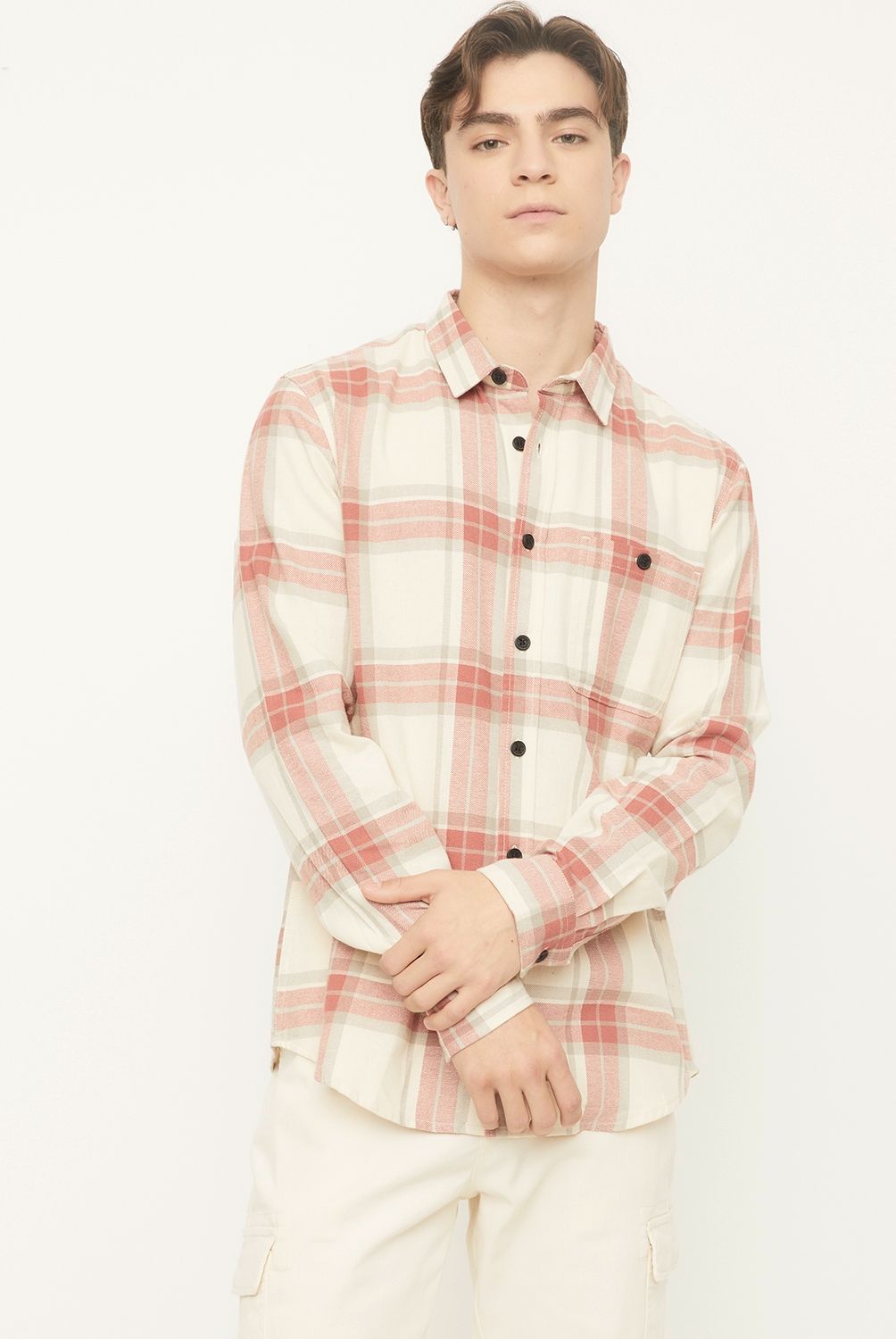 BEARCLIFF - Camisa Manga Larga  Regular Fit Hombre Bearcliff