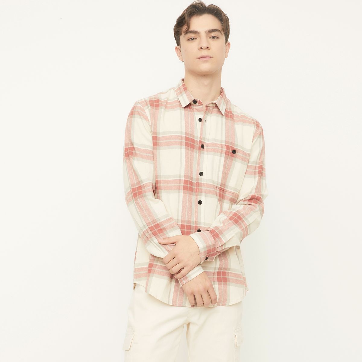 BEARCLIFF - Camisa Manga Larga  Regular Fit Hombre Bearcliff