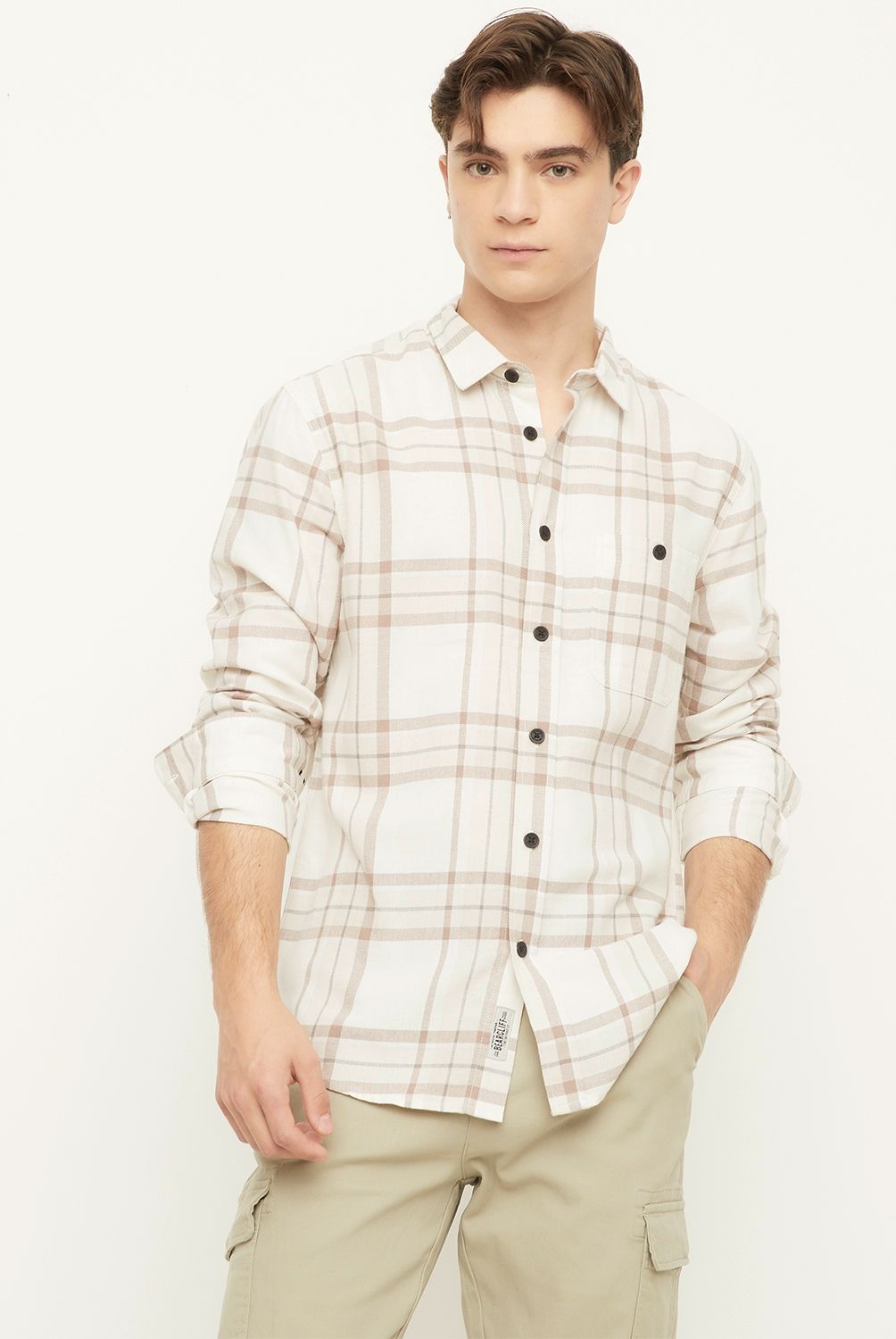 BEARCLIFF - Camisa Manga Larga  Regular Fit Hombre Bearcliff
