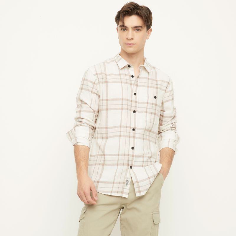 BEARCLIFF - Camisa Manga Larga  Regular Fit Hombre Bearcliff