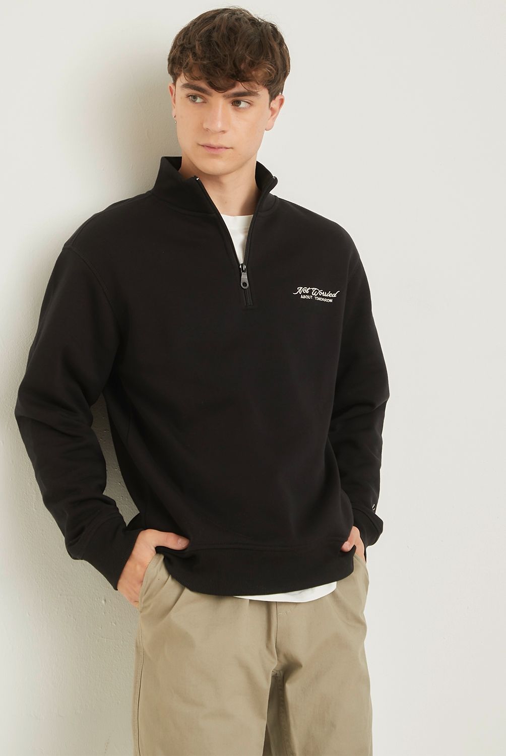 BEARCLIFF - Polerón Mid Zipper Regular Fit Hombre Bearcliff