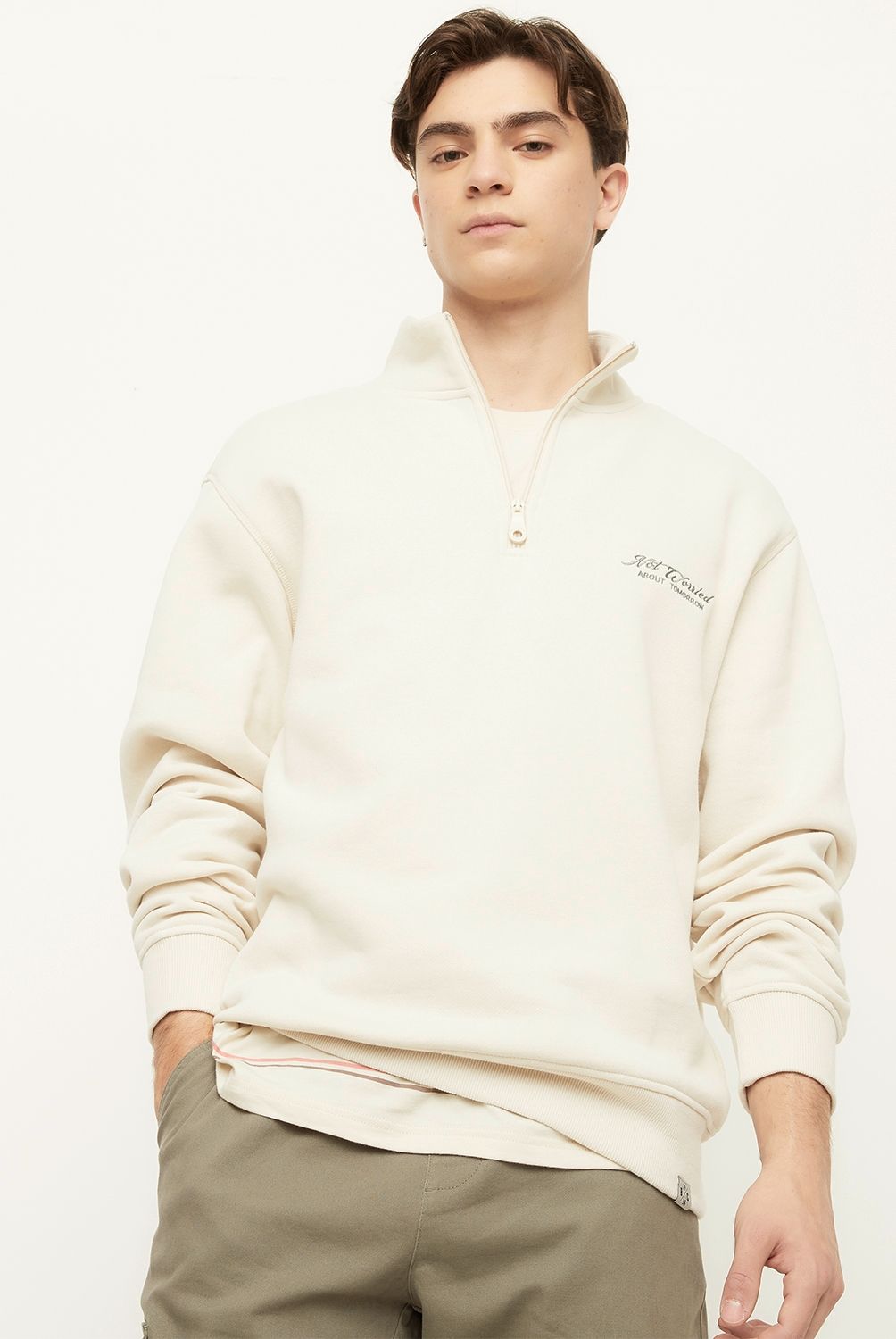 BEARCLIFF - Polerón Mid Zipper Regular Fit Hombre Bearcliff