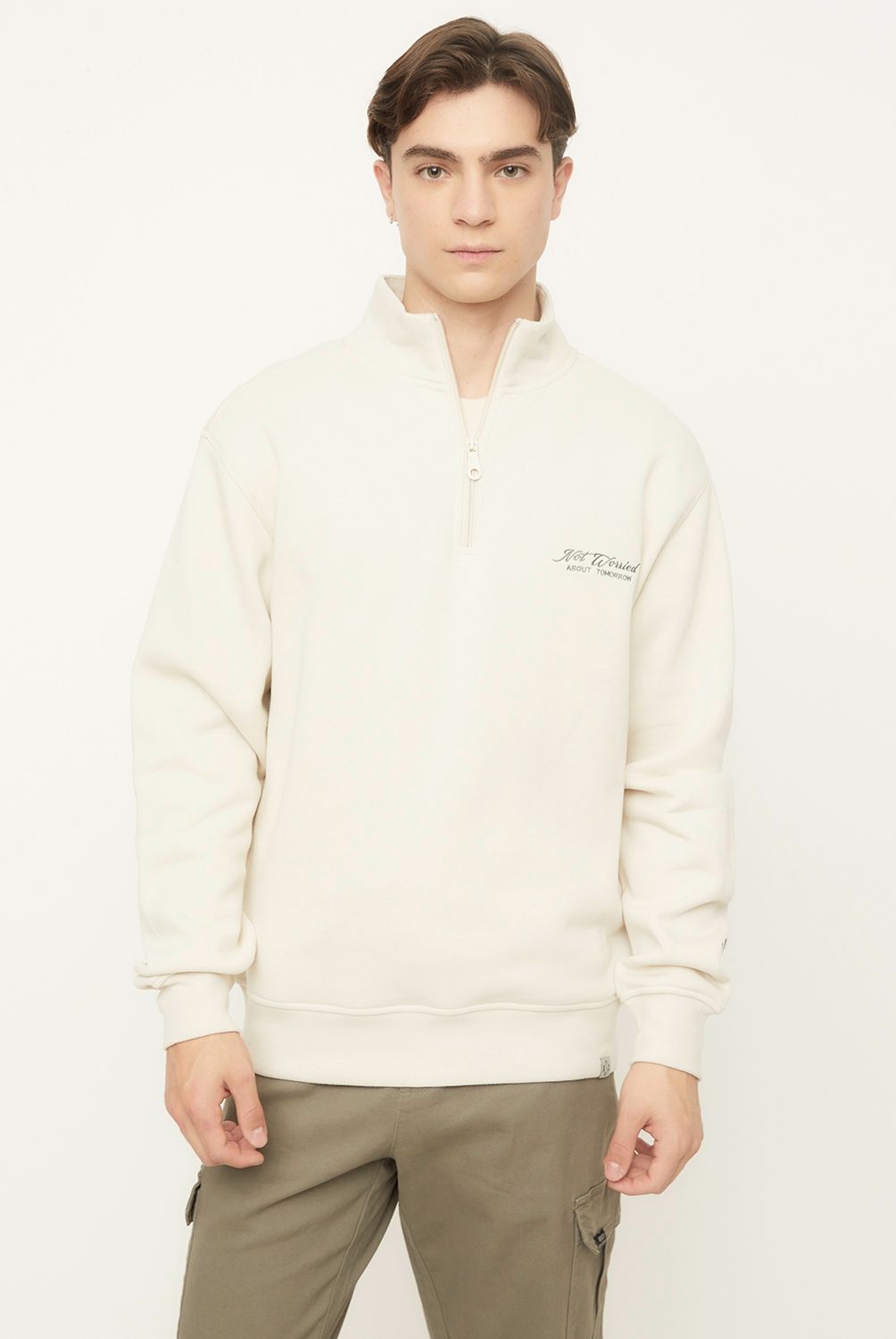 BEARCLIFF - Polerón Mid Zipper Regular Fit Hombre Bearcliff