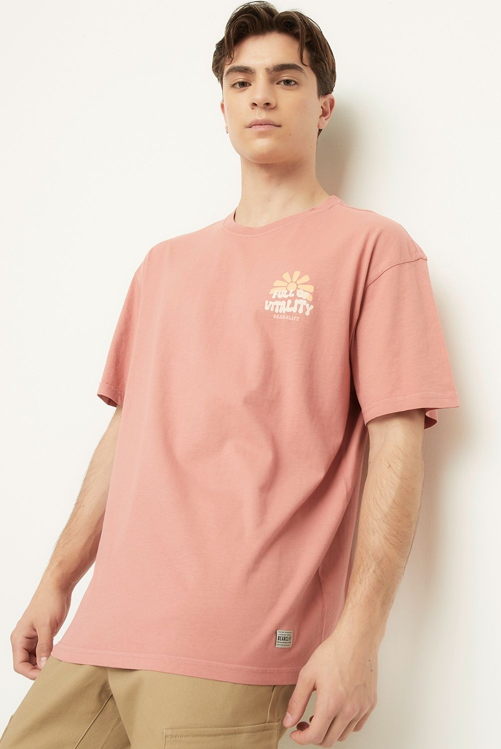 BEARCLIFF - Polera Manga Corta Algodón Regular Fit Hombre Bearcliff