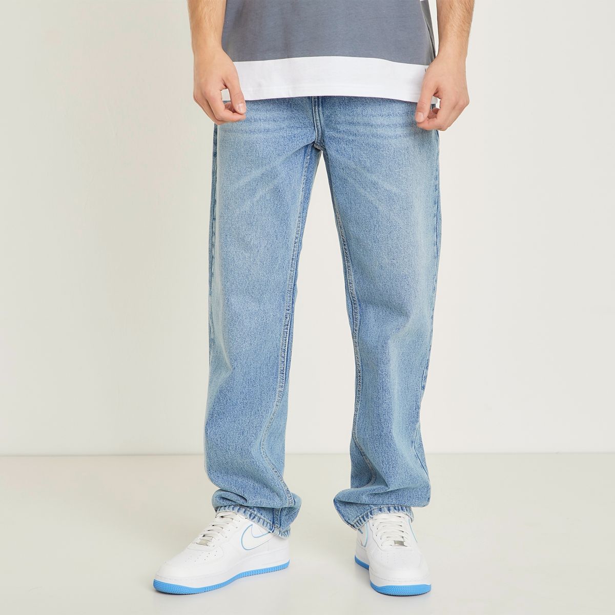 BEARCLIFF - Jeans Wide Leg  Hombre Bearcliff