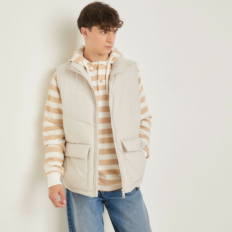 BEARCLIFF - Parka Sin Mangas Casual Hombre Bearcliff