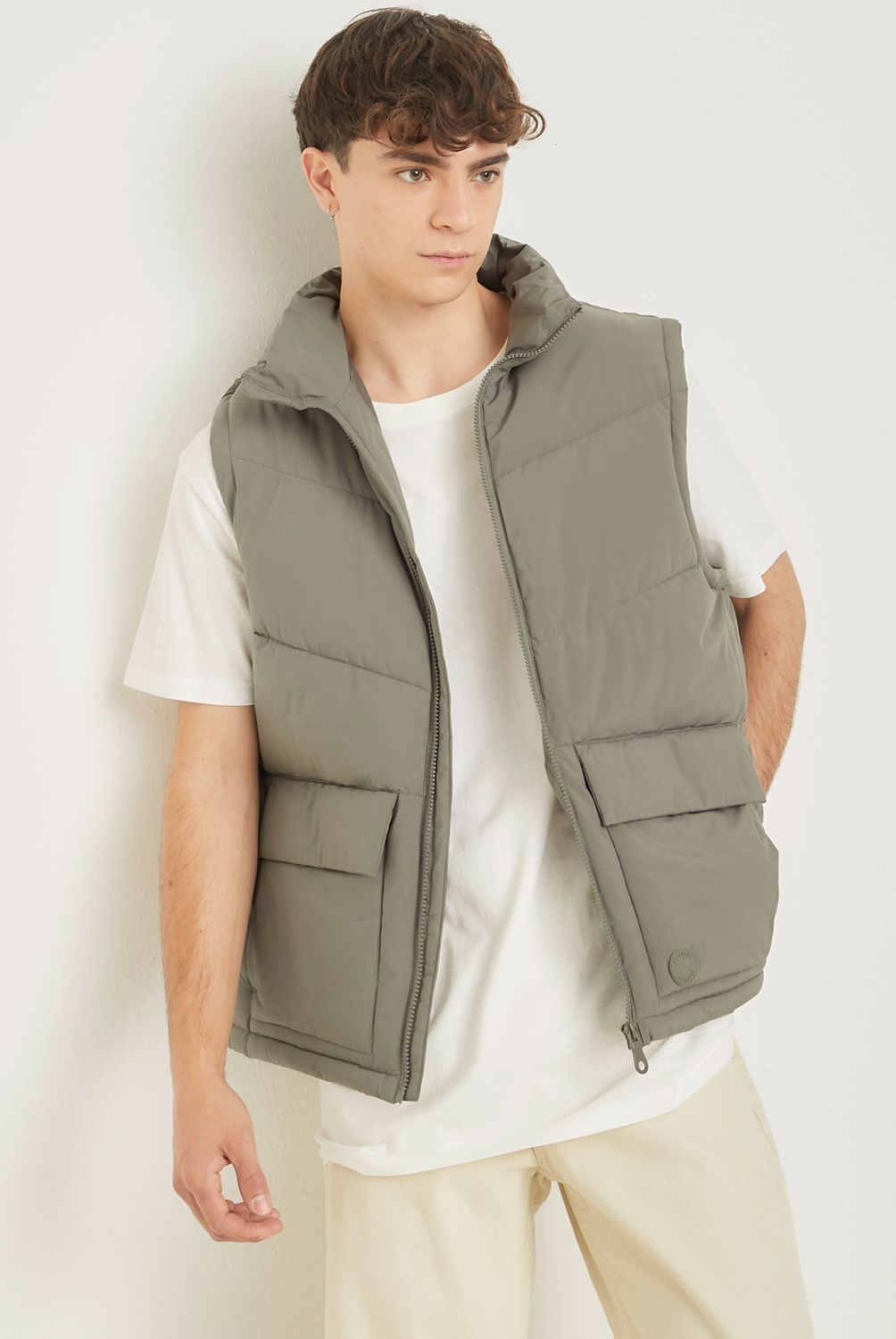 BEARCLIFF - Parka Sin Mangas Casual Hombre Bearcliff