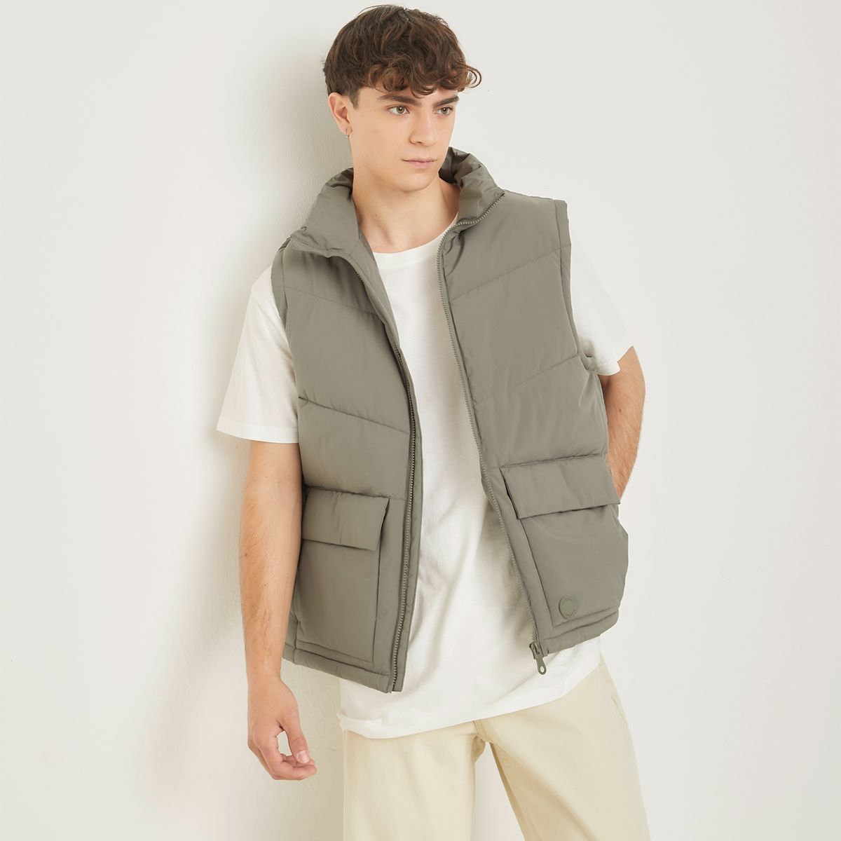 BEARCLIFF - Parka Sin Mangas Casual Hombre Bearcliff